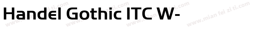 Handel Gothic ITC W字体转换